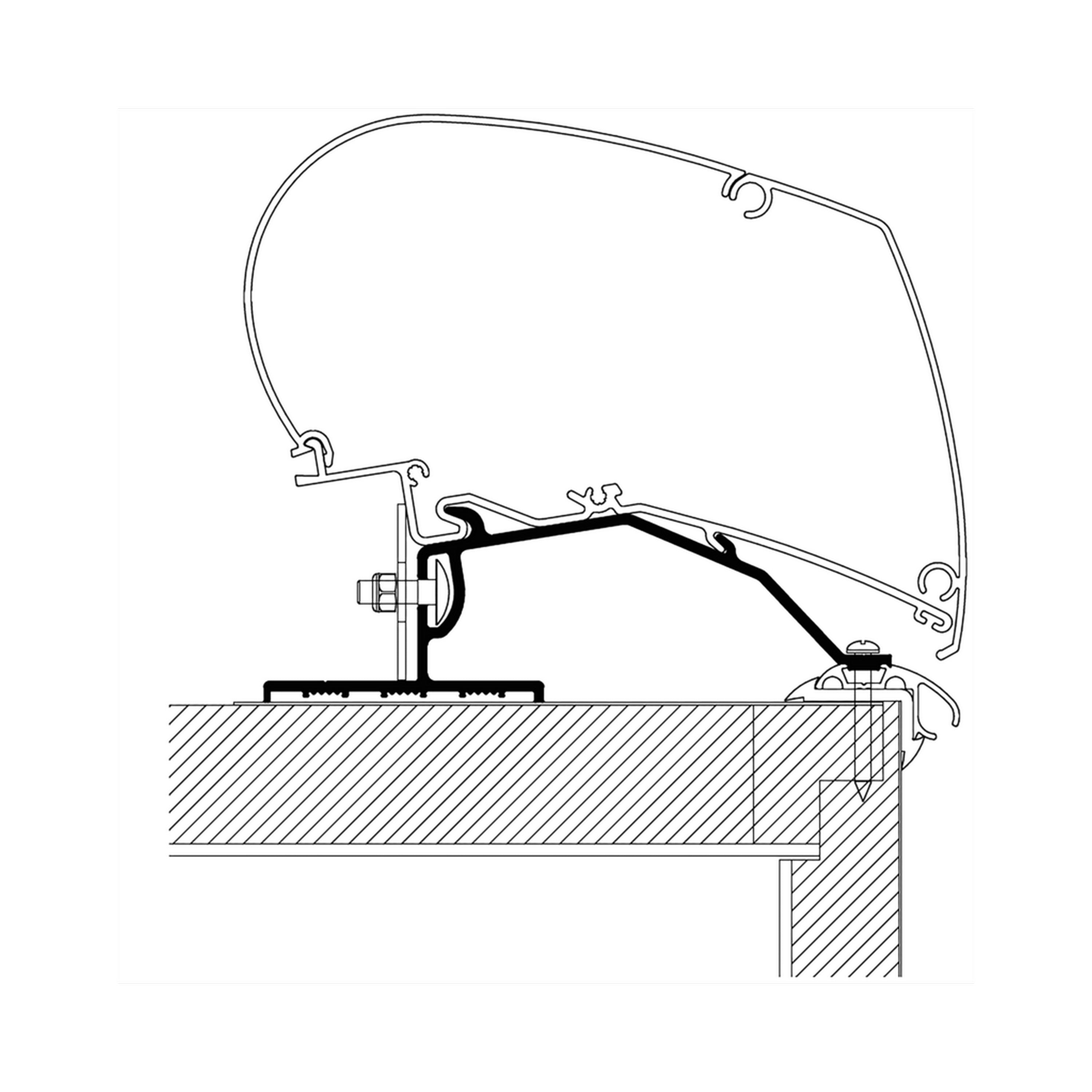 Thule Omnistor 9200-6300-6200 Montageadapter