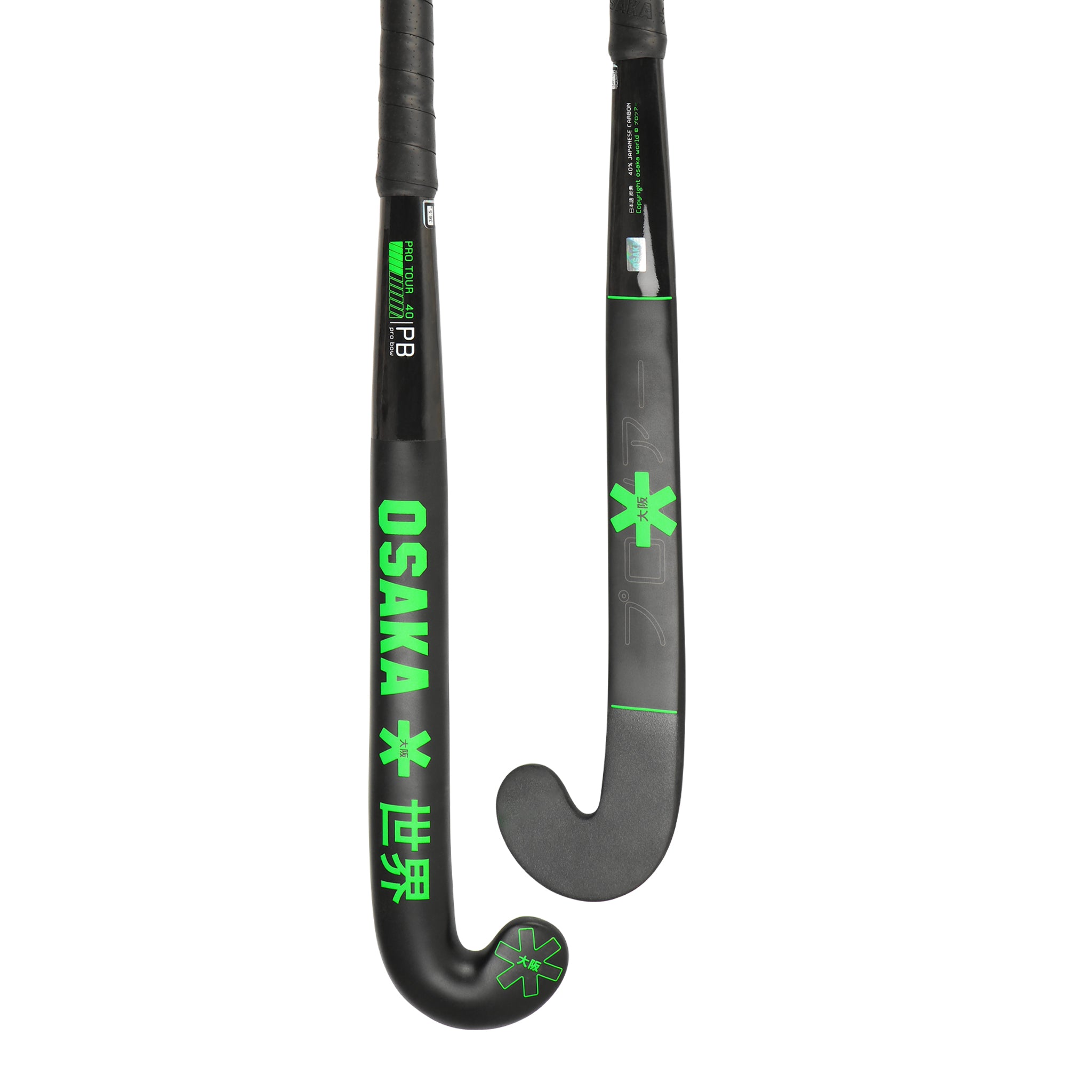  Osaka Pro Tour 40 2.0 Pro Bow Hockeystick Iconic Black