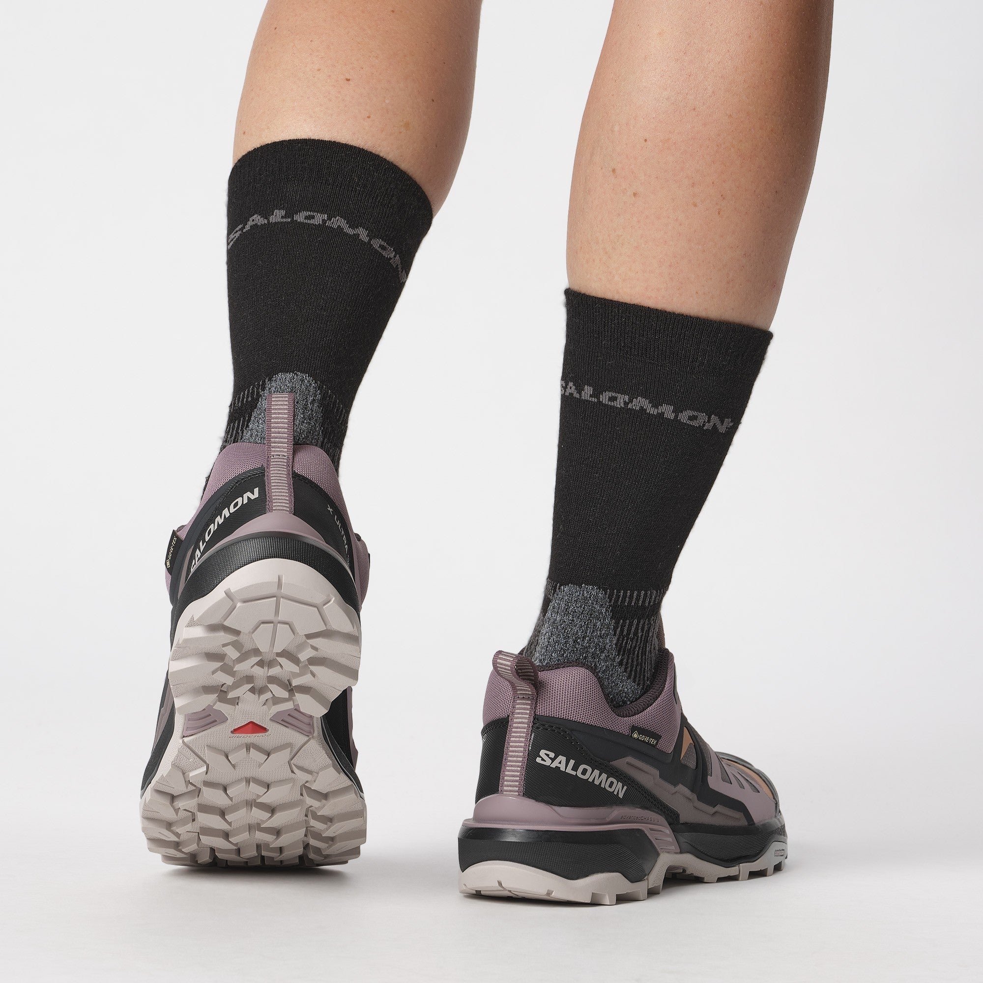  Salomon X Ultra 360 GTX Lo Wandelschoenen Dames Plum Kitten Phantom Cork