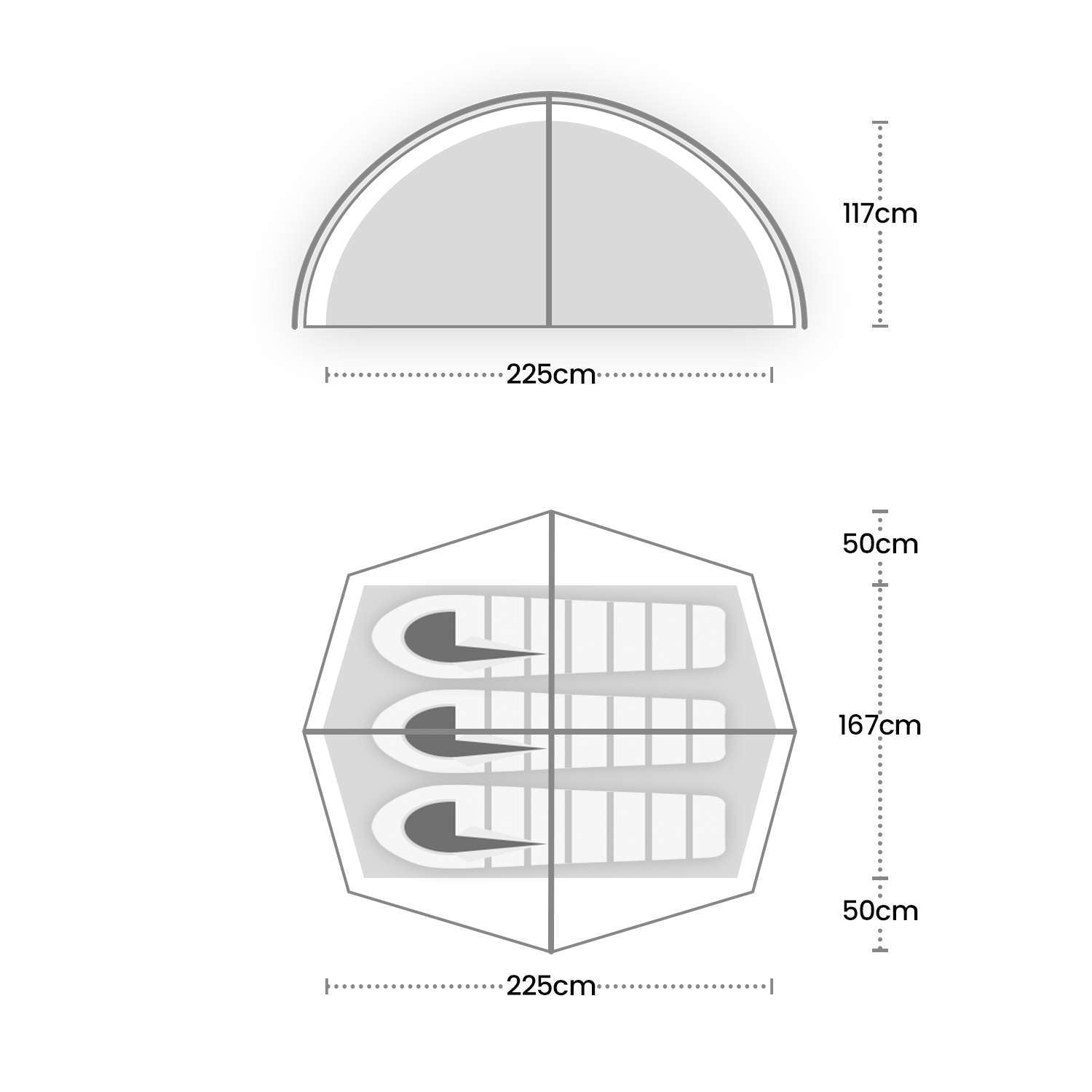  Wild Country Helm Compact 3 Lichtgewicht Koepeltent Green