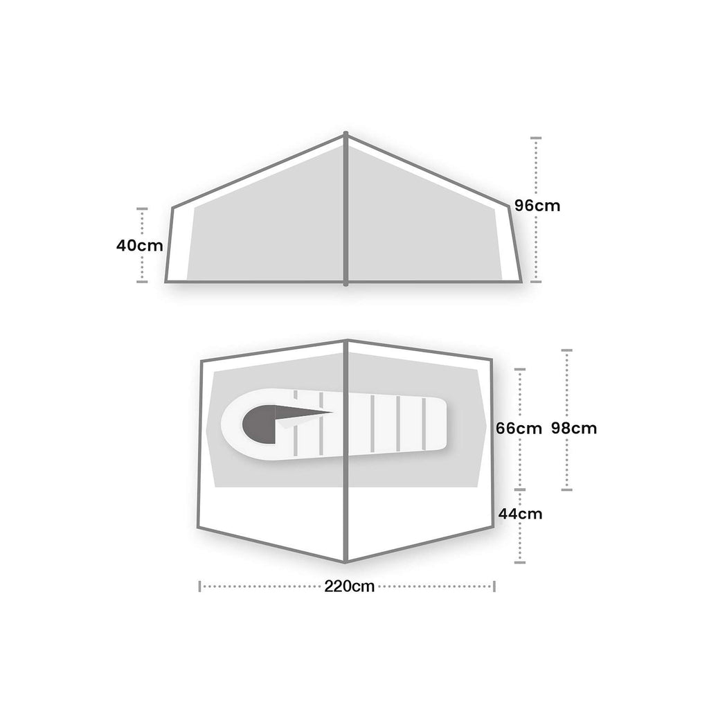  Wild Country Halny Elite 1 Lichtgewicht Tunneltent Blue