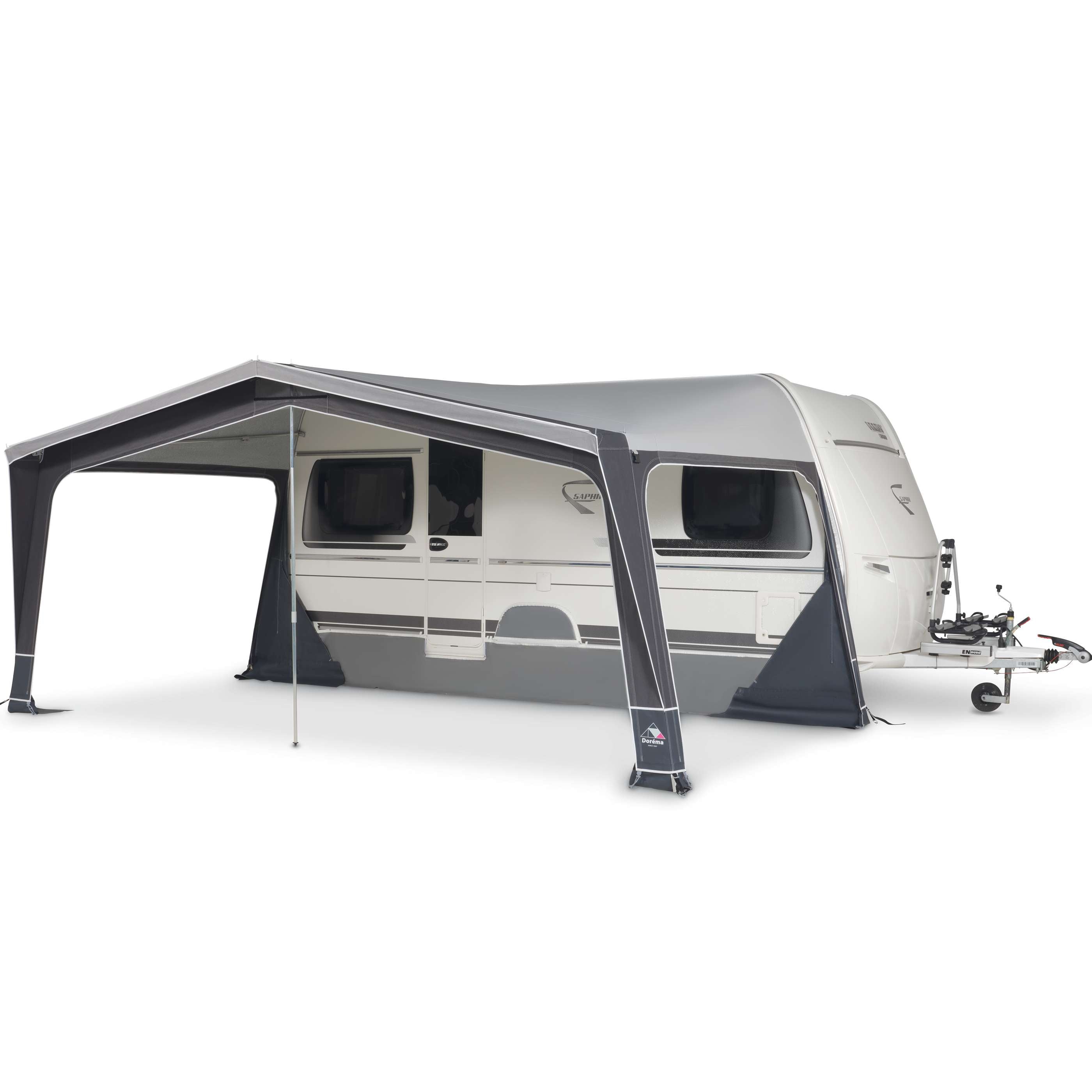  Doréma Diamond XL300 Voortent 25 Mm Stalen Frame Antraciet
