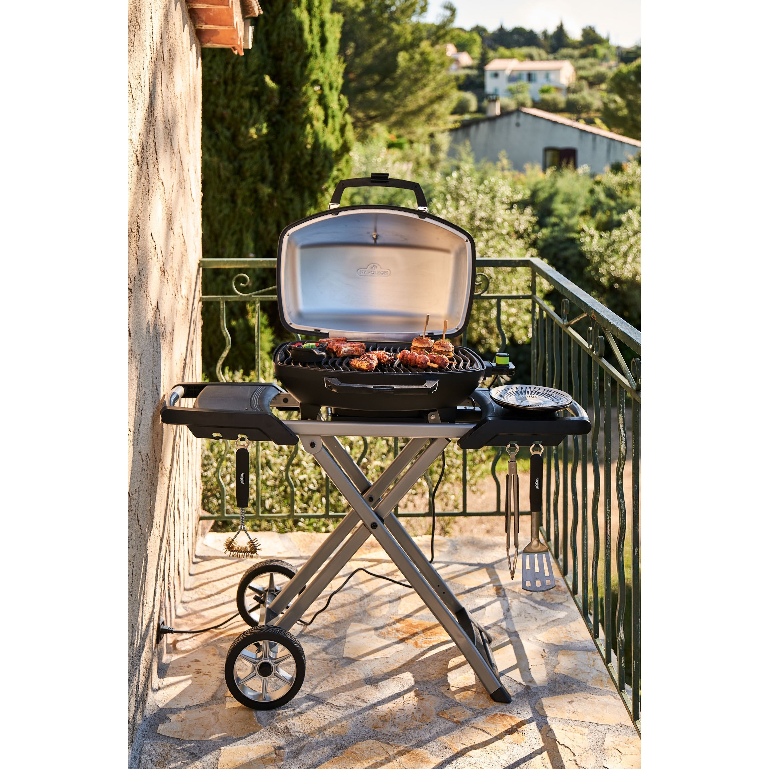  Napoleon TravelQ PRO285EX Elektrische Barbecue Black Inclusief Onderstel