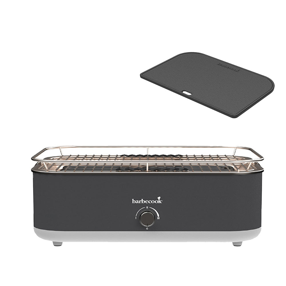  Barbecook E-Carlo Elektrische Barbecue Midnight Grey Inclusief Contactplaat
