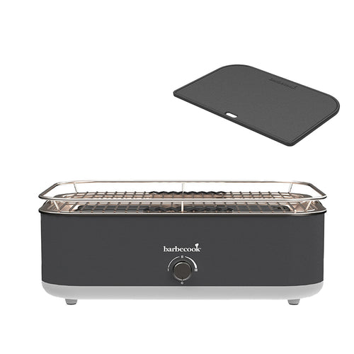  Barbecook E-Carlo Elektrische Barbecue Midnight Grey Inclusief Contactplaat