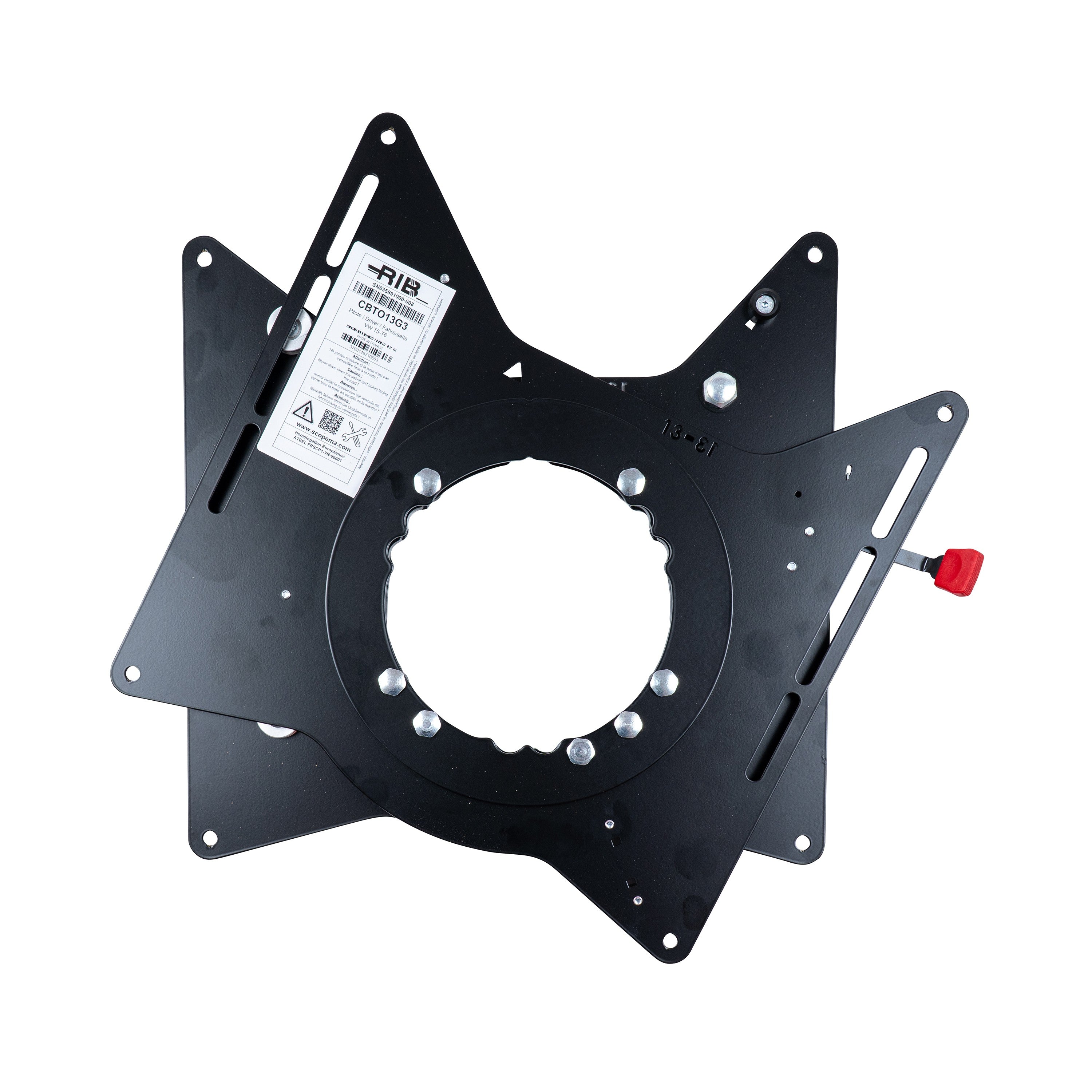  Scopema V3 Volkswagen T5 T6 T6.1 Draaiplateau Bestuurder Met Handremverlaging Black