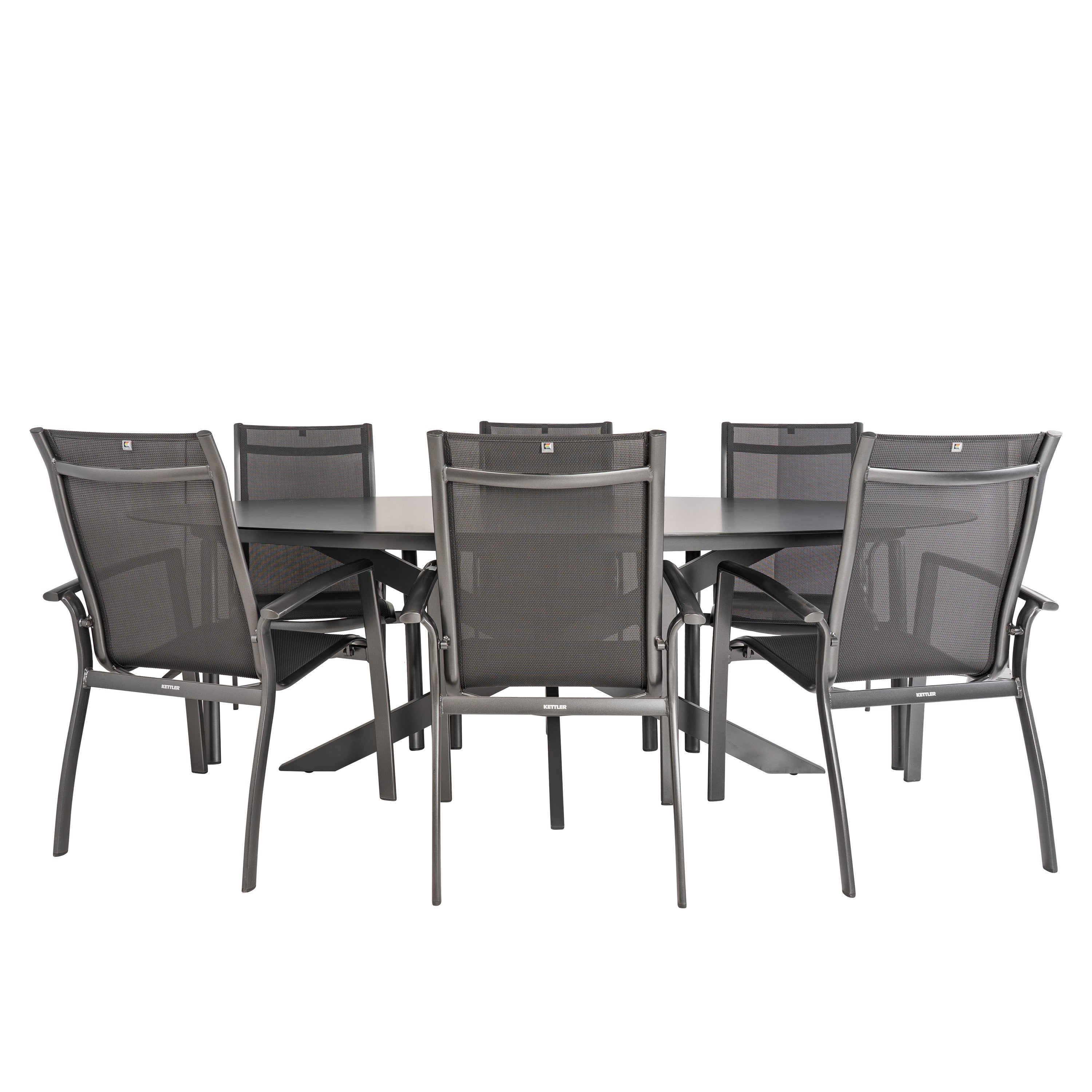  Bardani Varesse 240 X 108 Cm Legato Stapelbaar 6 Tuinset Antraciet