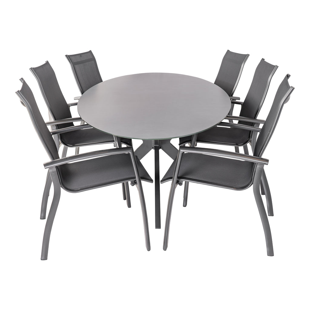  Bardani Varesse 240 X 108 Cm Legato Stapelbaar 6 Tuinset Antraciet
