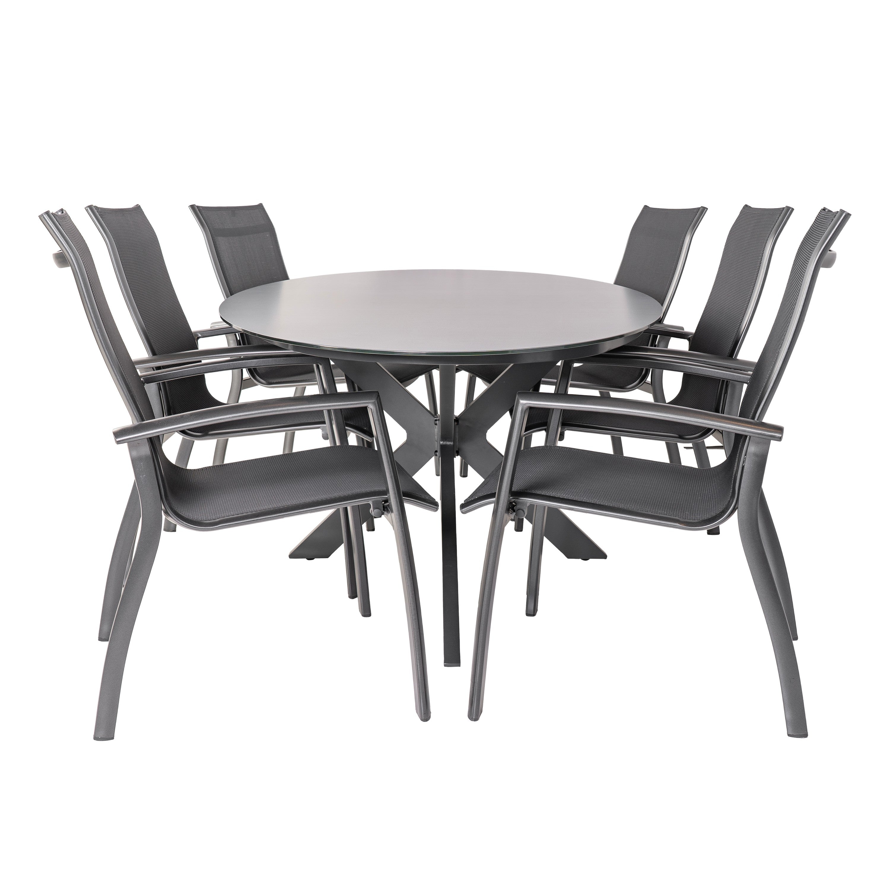  Bardani Varesse 240 X 108 Cm Legato Stapelbaar 6 Tuinset Antraciet