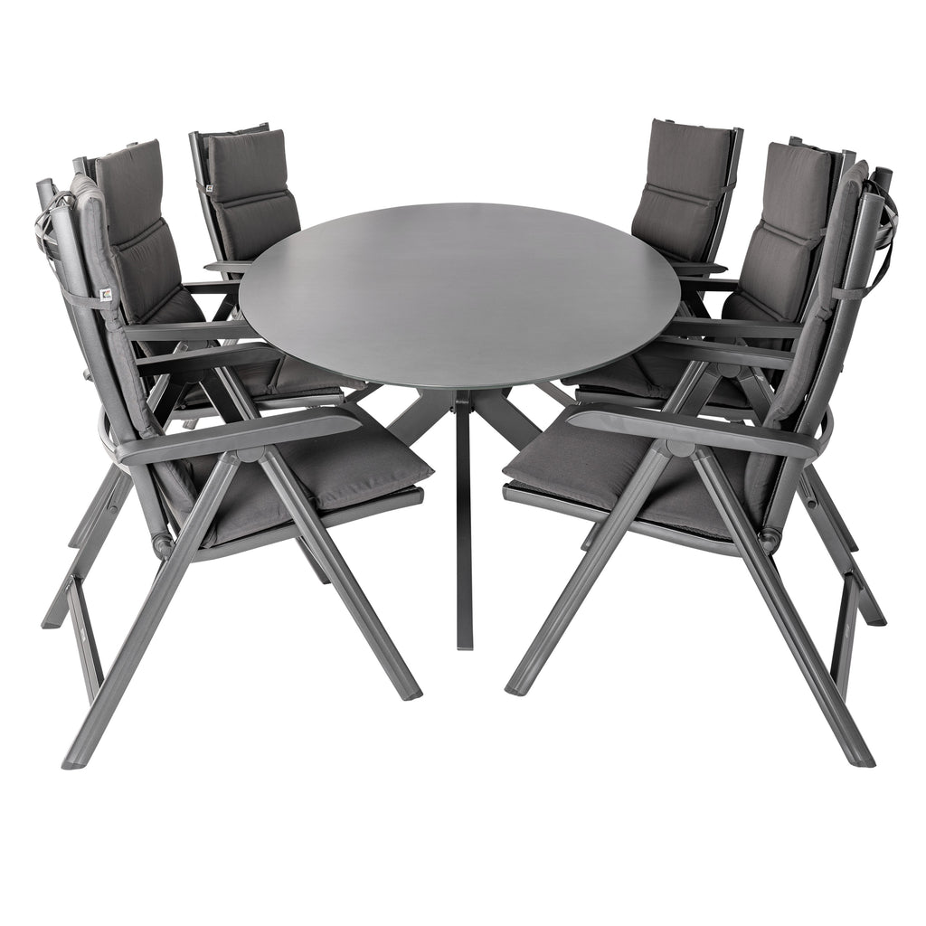  Bardani Varesse 240 X 108 Cm Basic Plus 6 Tuinset Antraciet