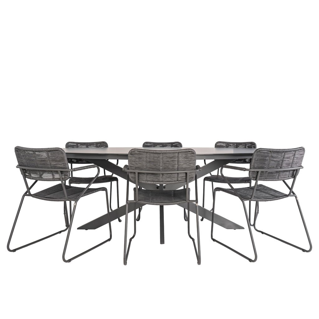  Bardani Varesse 240 X 108 Cm Swing 6 Tuinset Antraciet