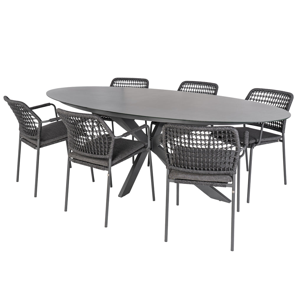 Bardani Varesse 240 X 108 Cm Barista 6 Tuinset Antraciet