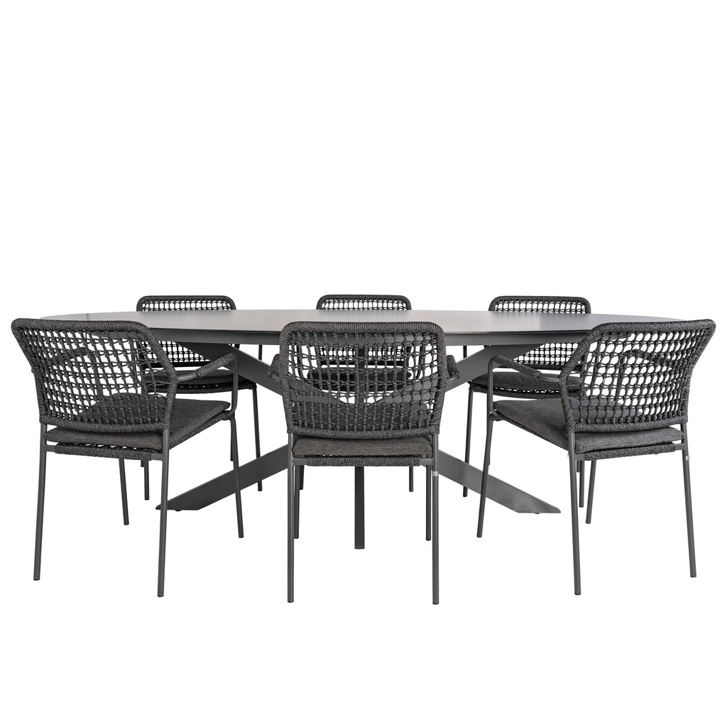  Bardani Varesse 240 X 108 Cm Barista 6 Tuinset Antraciet