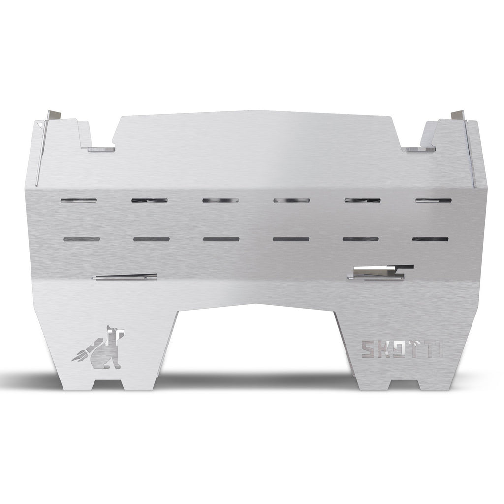  SKOTTI Mini Grill Houtskoolbarbecue Silver