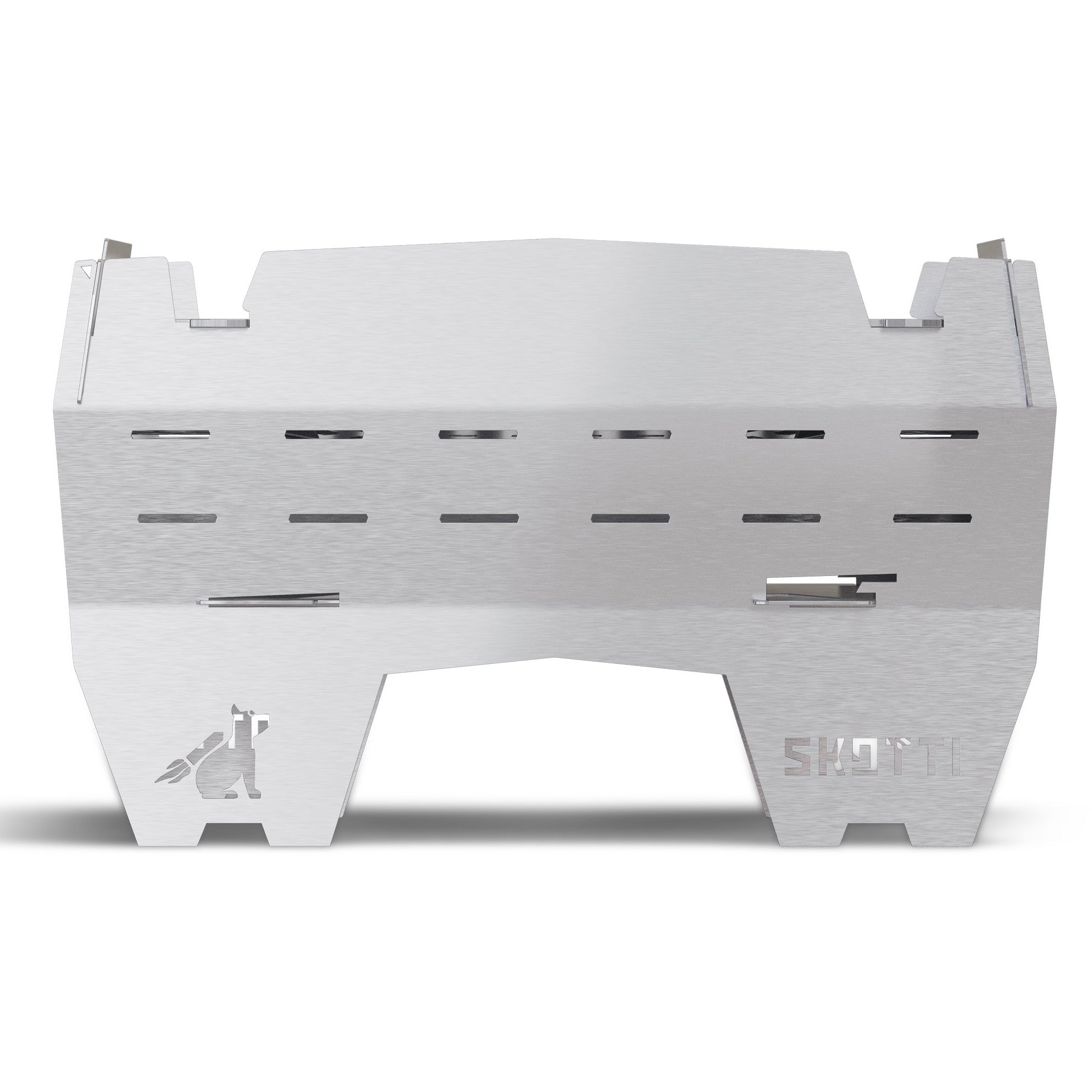  SKOTTI Mini Grill Houtskoolbarbecue Silver