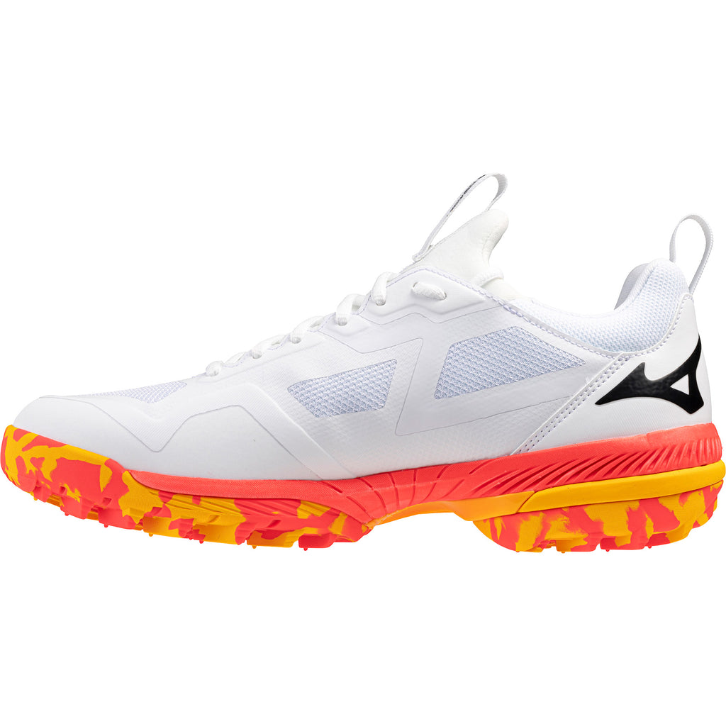  Mizuno Wave Panthera 2 Hockeyschoenen Heren White Fiery Coral 2 Citrus