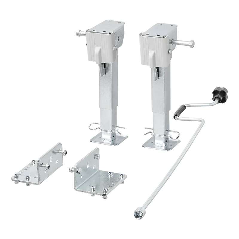  ProPlus Camper Uitdraaisteunen 29 - 46 Cm Grey Per 2 Stuks