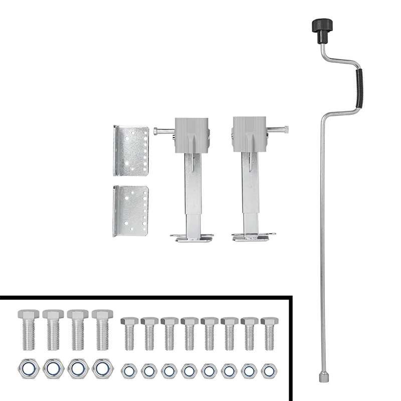 ProPlus Camper Uitdraaisteunen 29 - 46 Cm Grey Per 2 Stuks