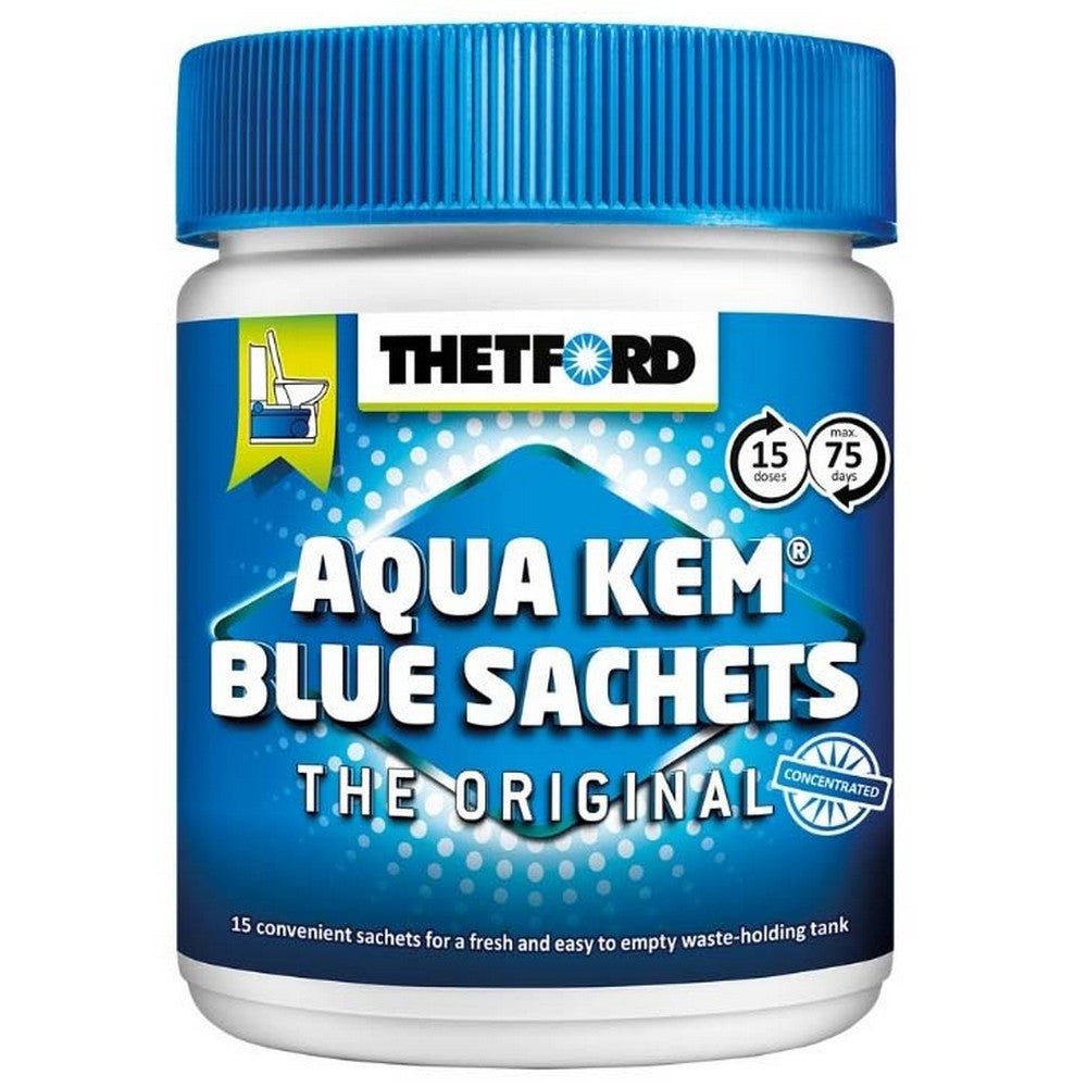  Thetford Aqua Kem Blue Sachets Reinigingsmiddel Per 15 Stuks