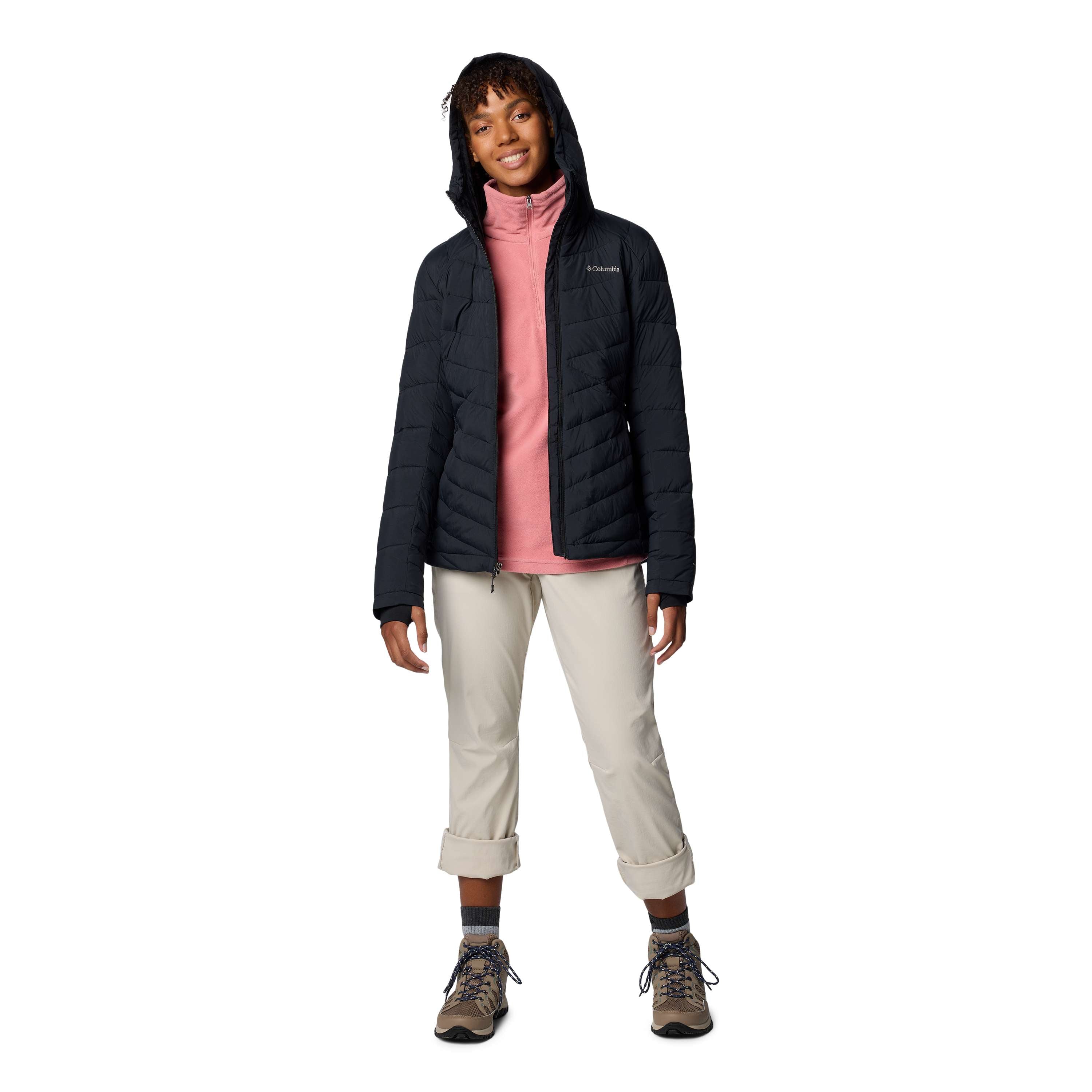  Columbia Joy Peak II Hooded Outdoor Jack Dames Black