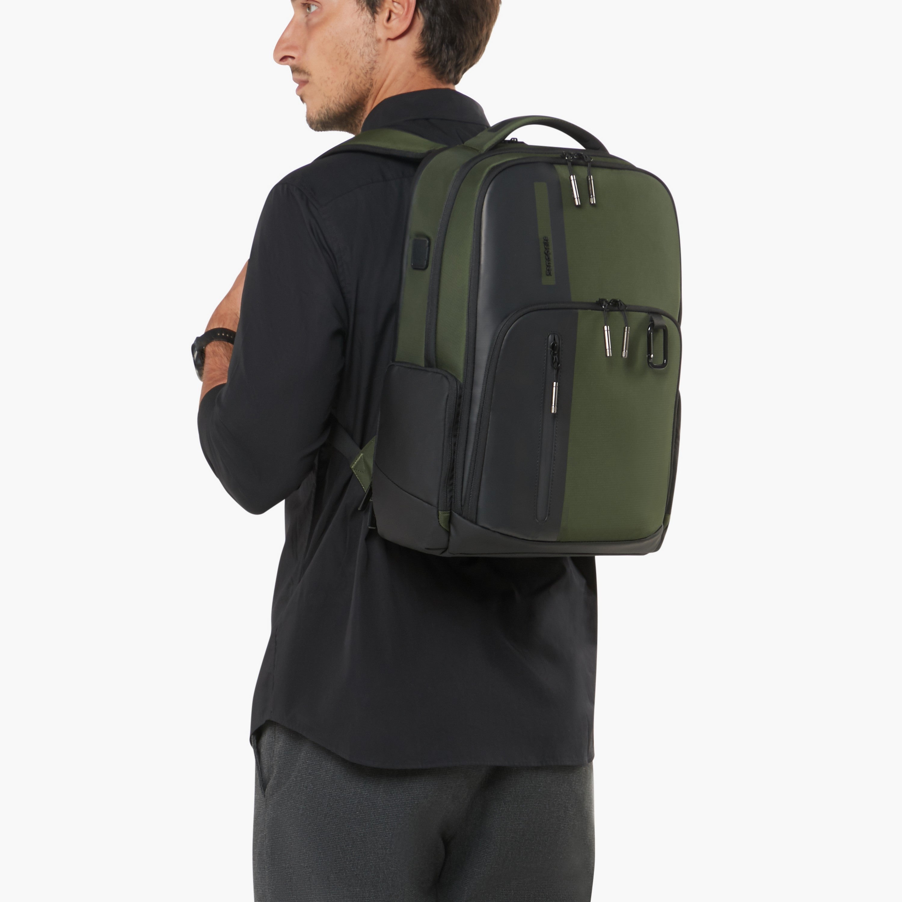  Samsonite Biz2go Daytrip 15,6 Inch Laptop Rugzak 22,5 Liter Earth Green
