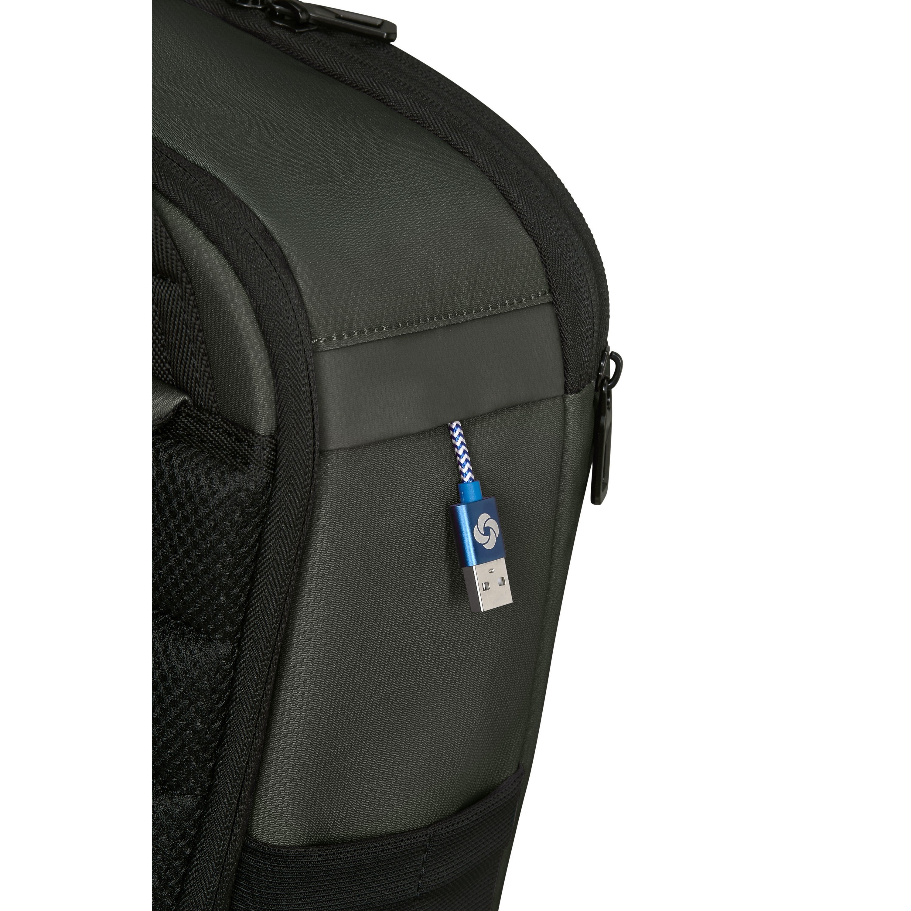  Samsonite Moderny Underseat 14,1 Inch Laptop Rugzak 20 Liter Green