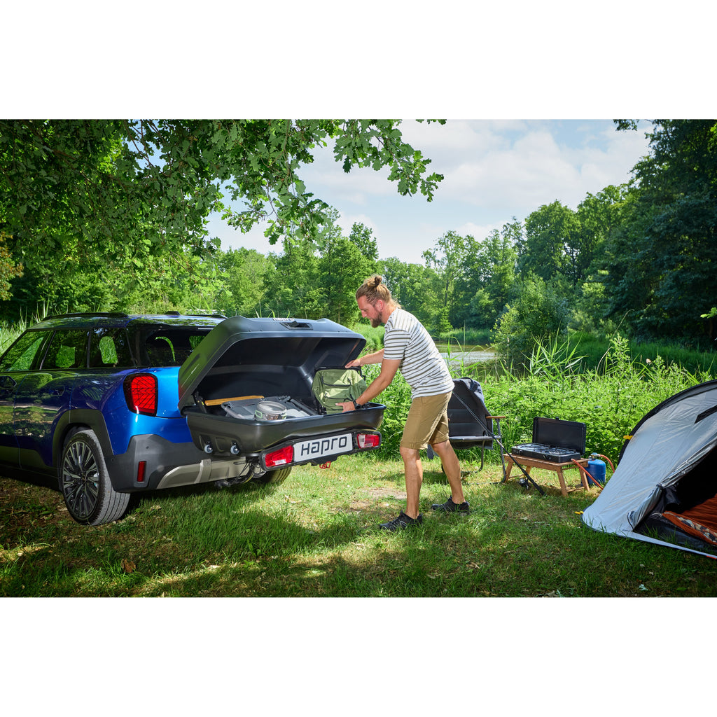  Hapro Boxer 420 L Bagagebox Hexagon Black Inclusief Platform